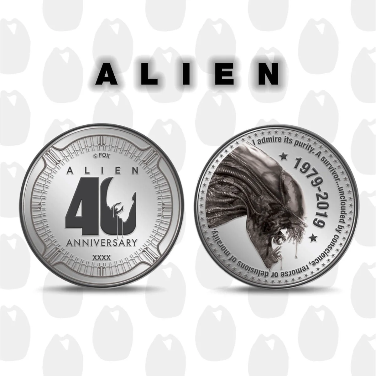 Alien 40th Anniversary Limited Edition Collectors Coin - Image 2