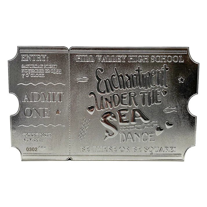 Back to the Future Silver Plated Enchantment Under the Sea Dance Ticket - Image 4