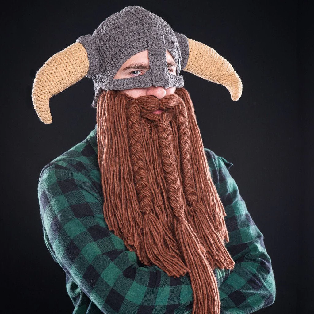 Battle Viking Bearded Hat - Image 3