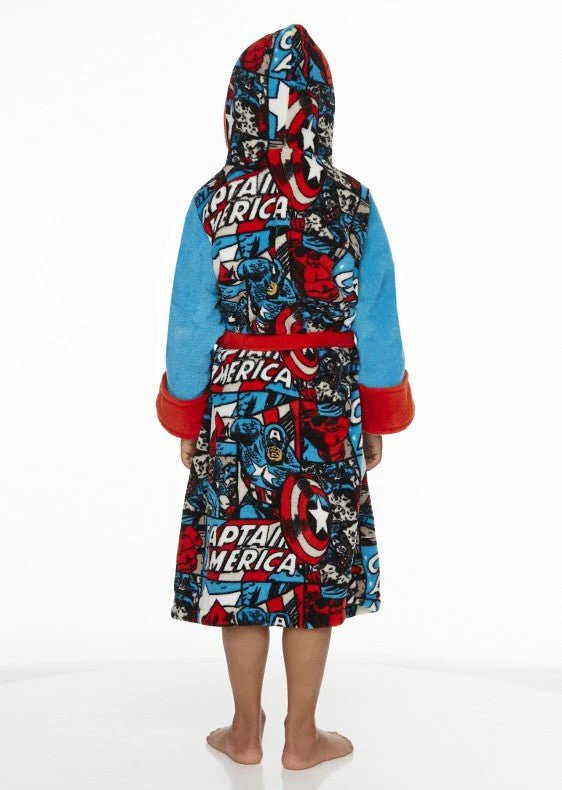 Captain America Kids Bath Robe - Image 3