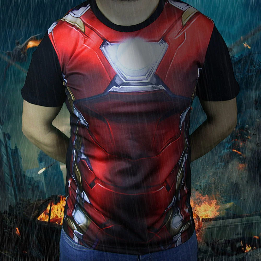 Civil War Iron Man Costume T-Shirt - Image 2