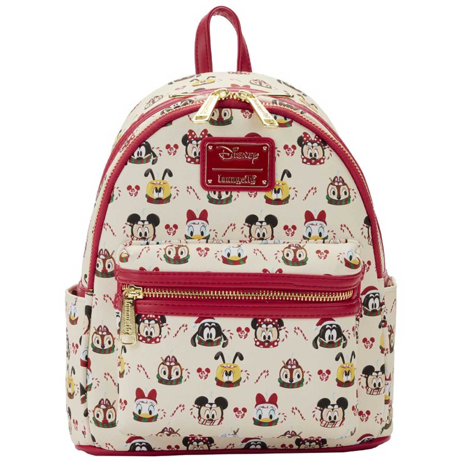 Loungefly x Disney Mickey and Minnie Hot Cocoa AOP Mini Backpack with Headband Combo - Image 3