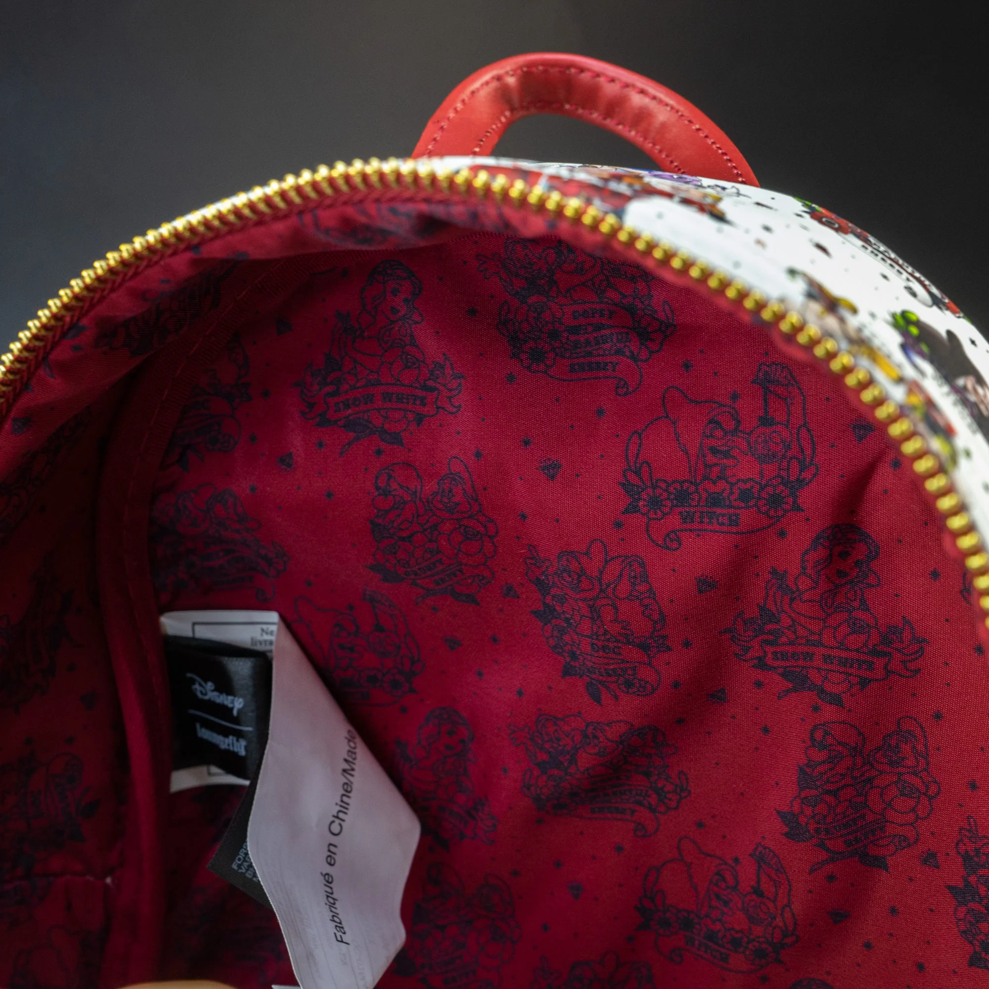 Loungefly x Disney Snow White and the Seven Dwarfs Tattoo Mini Backpack - Image 5