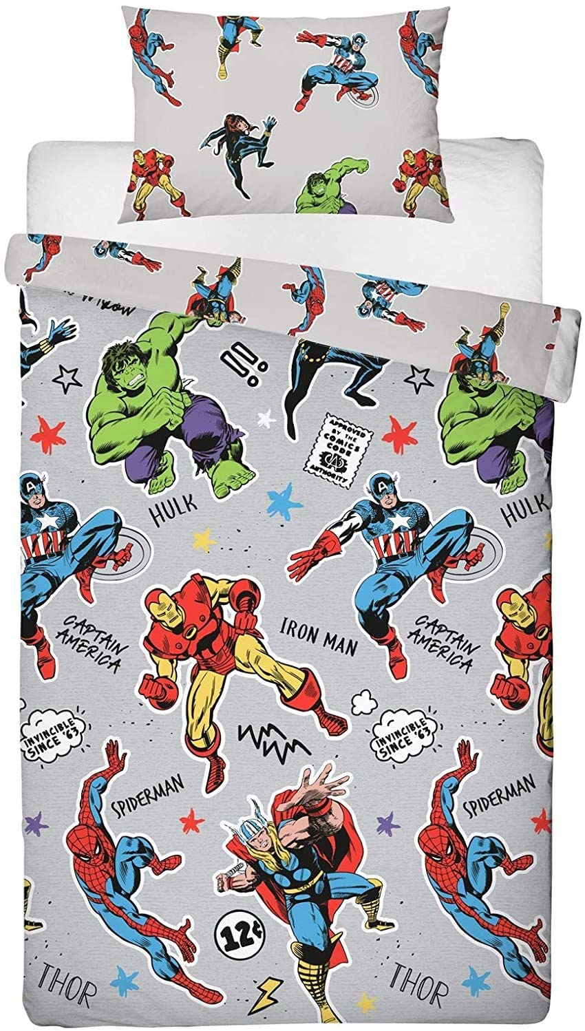 Marvel Comics Reversible Single Duvet Cover Bedding Set - Image 3