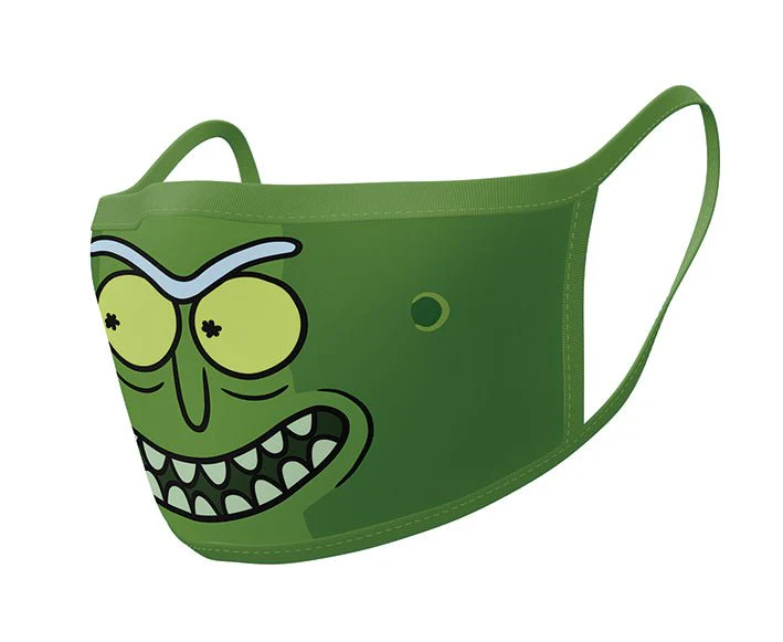 Rick and Morty Pickle Rick Face Mask 2 Pack