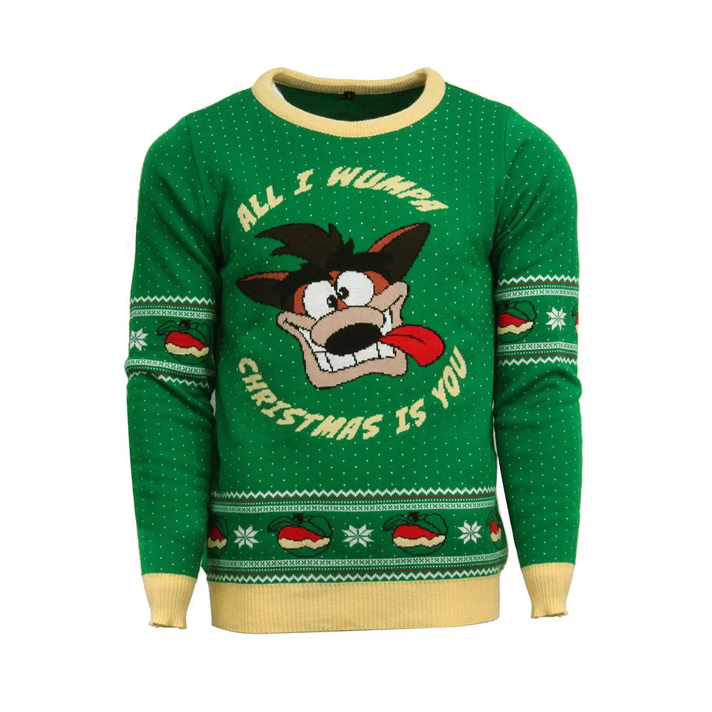 Crash Bandicoot Knitted Christmas Jumper / Sweater - Image 2