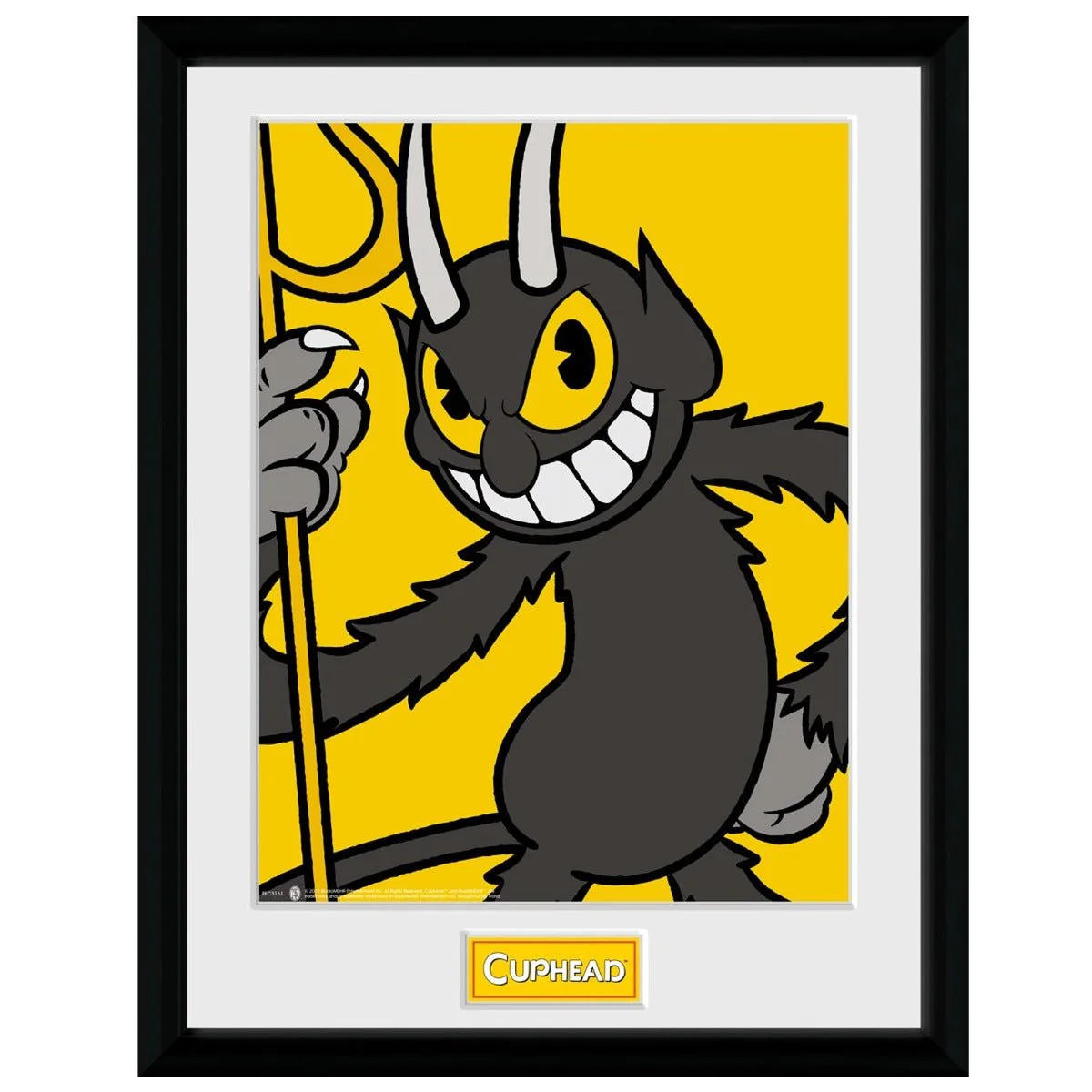 Cuphead The Devil Framed Print
