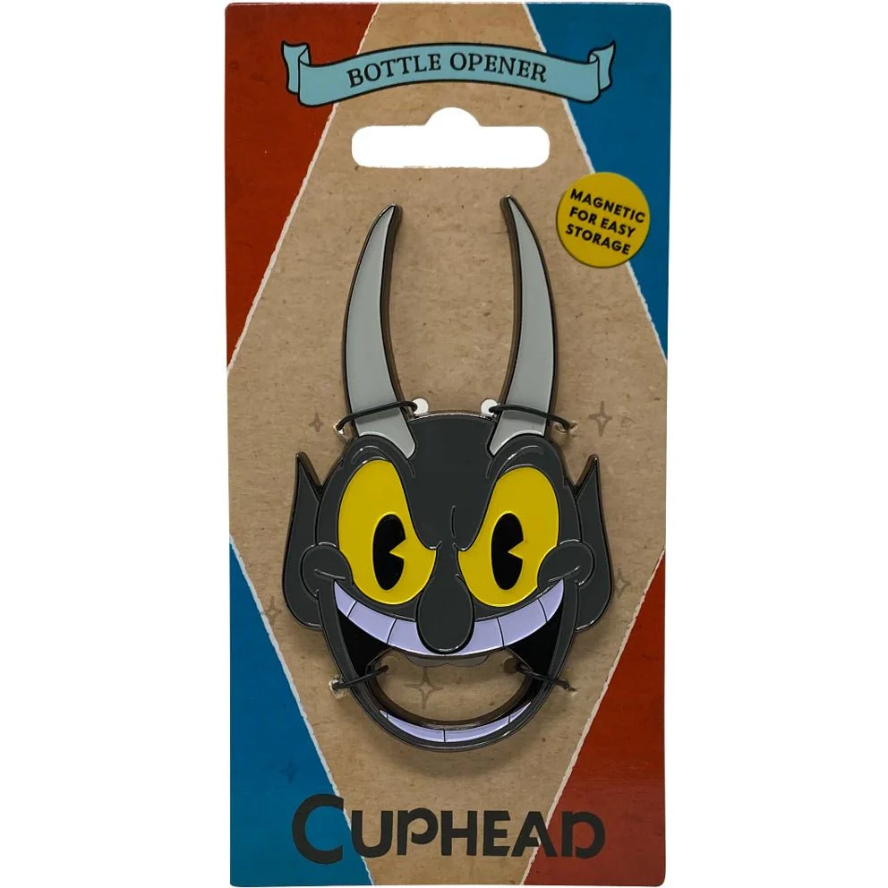 Cuphead The Devil Magnetic Metal Bottle Opener - Image 2