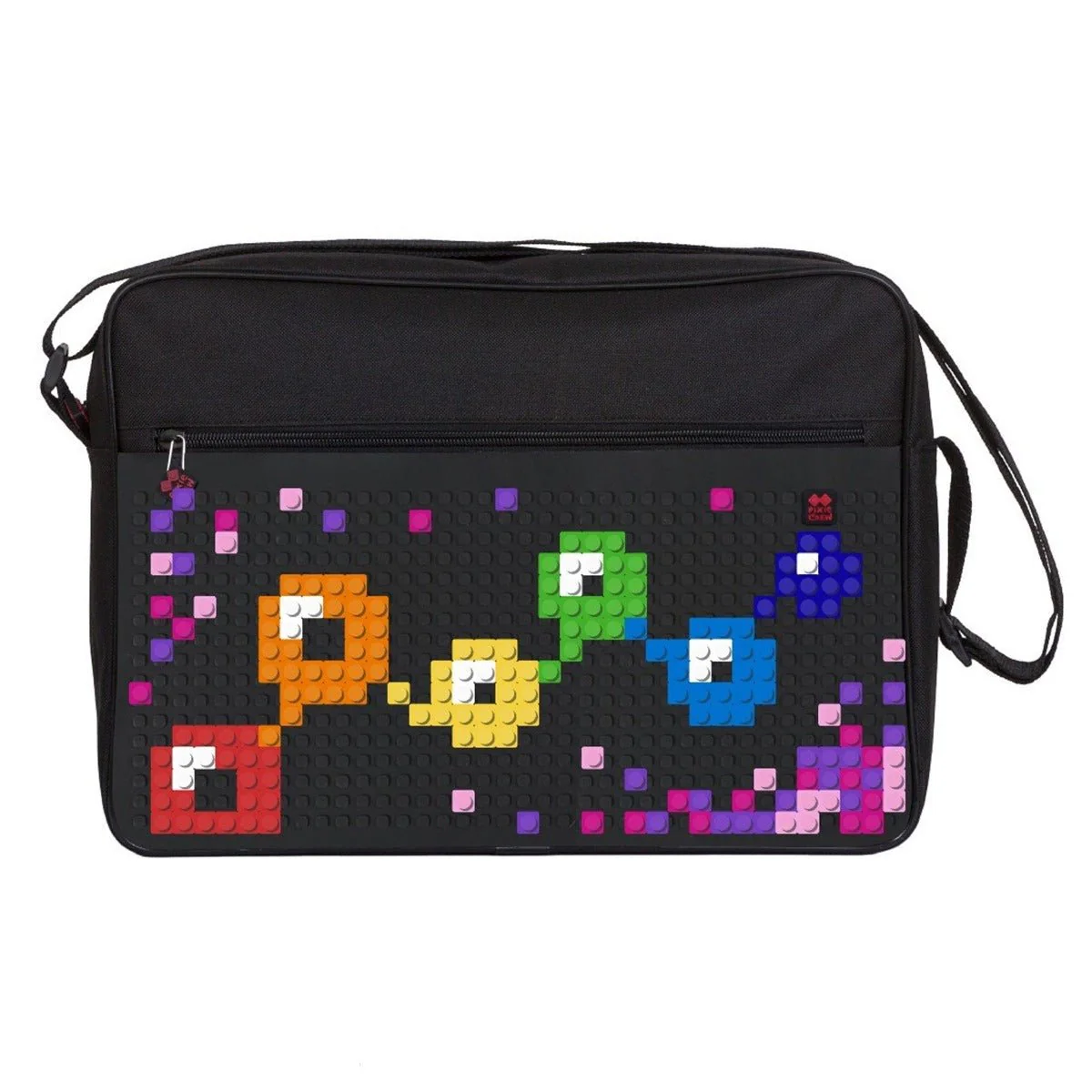Customisable Pixel Shoulder Bag - Black - Image 2