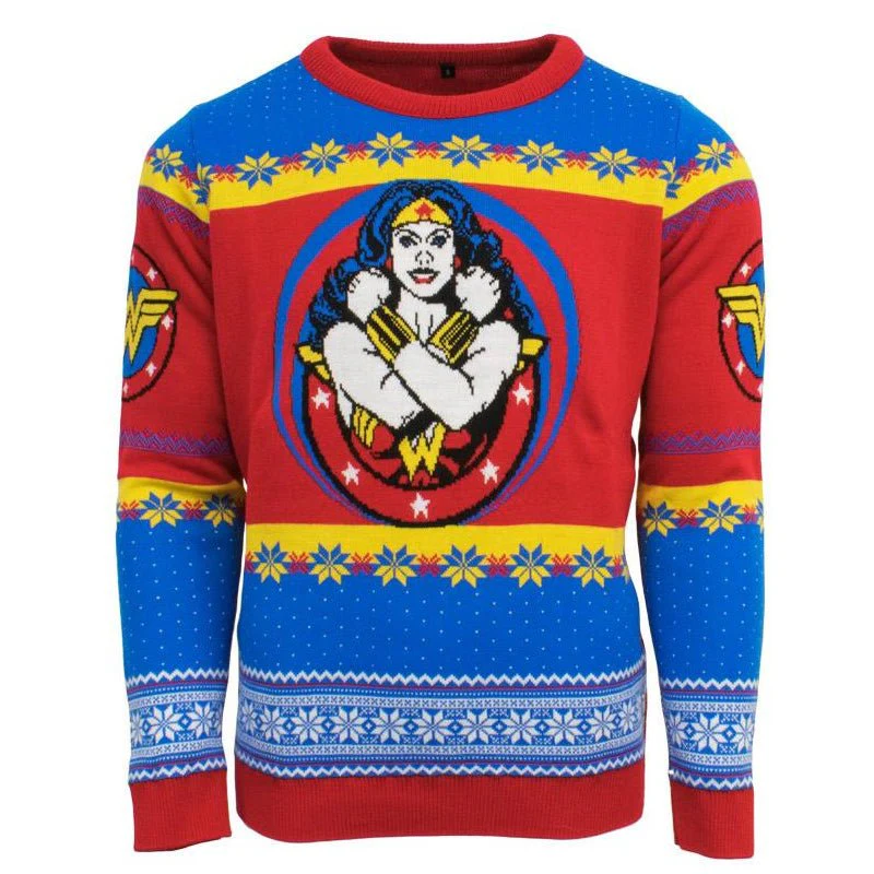 DC Wonder Woman Knitted Christmas Jumper / Sweater - Image 2