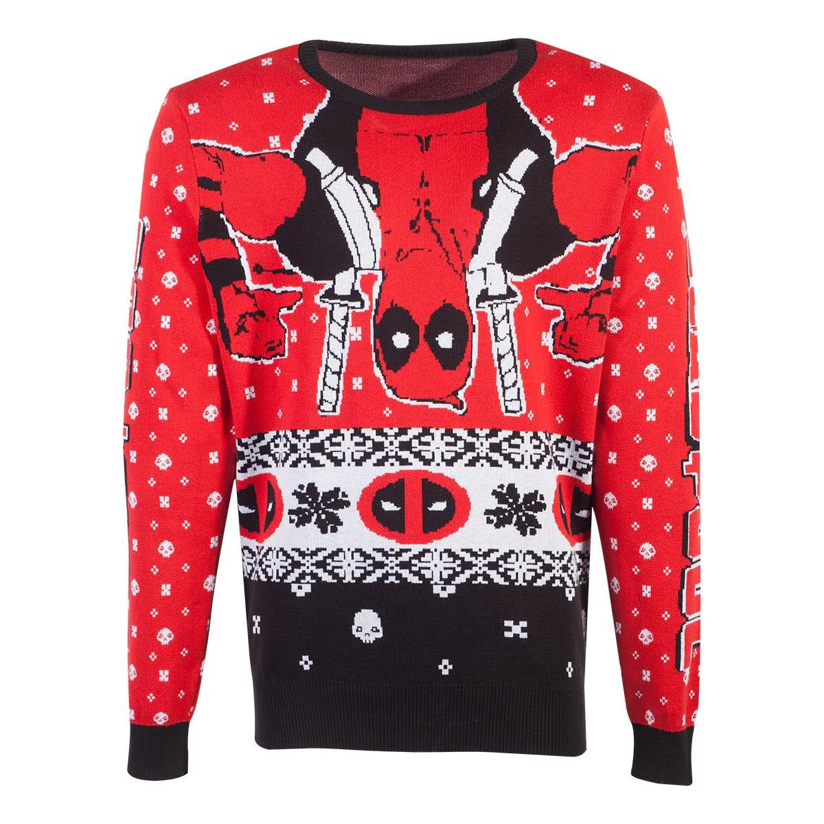 Deadpool Inverted Merc Knitted Christmas Sweater/Jumper - Image 5