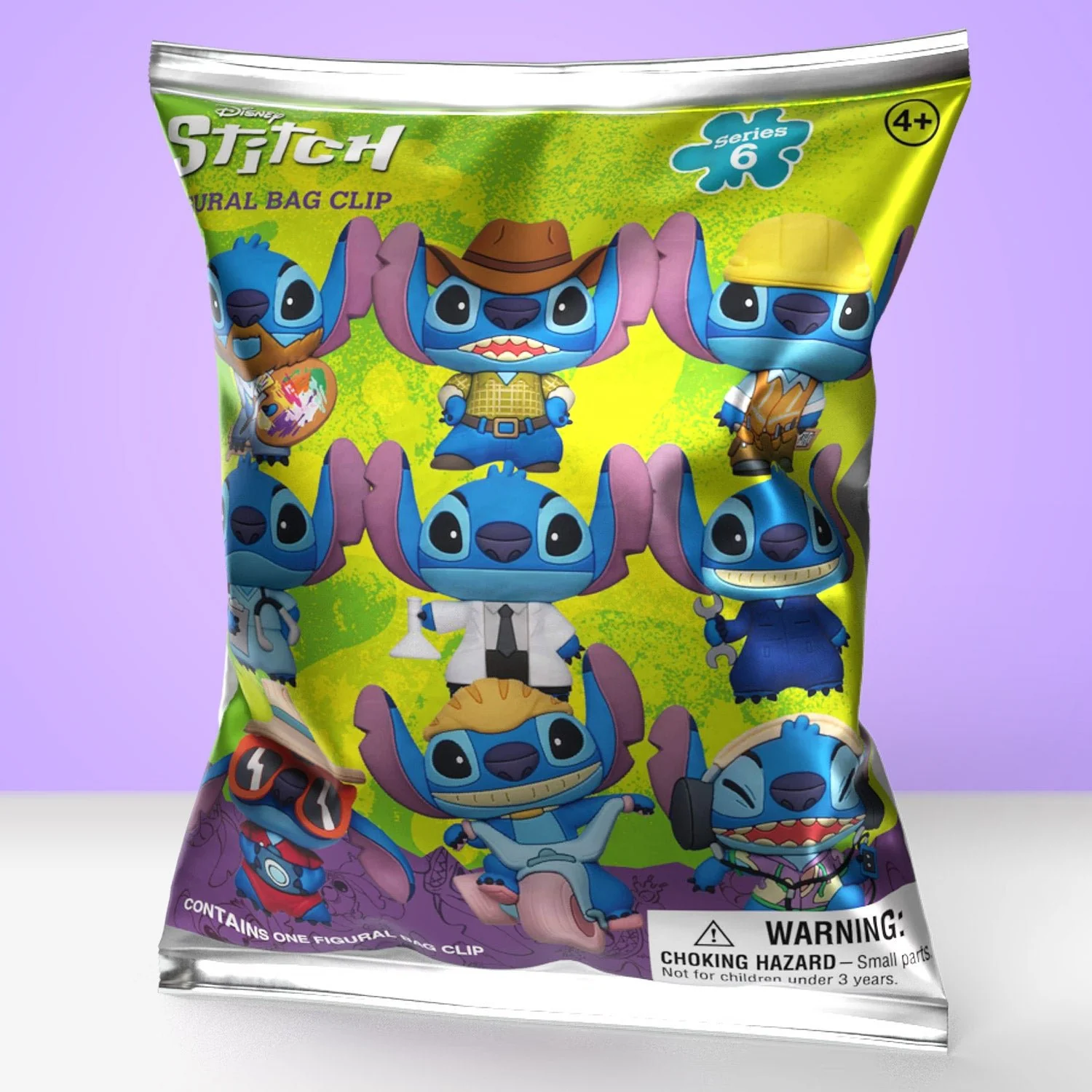 Disney Stitch Series 6 Blind Bag Mystery Bag Clip
