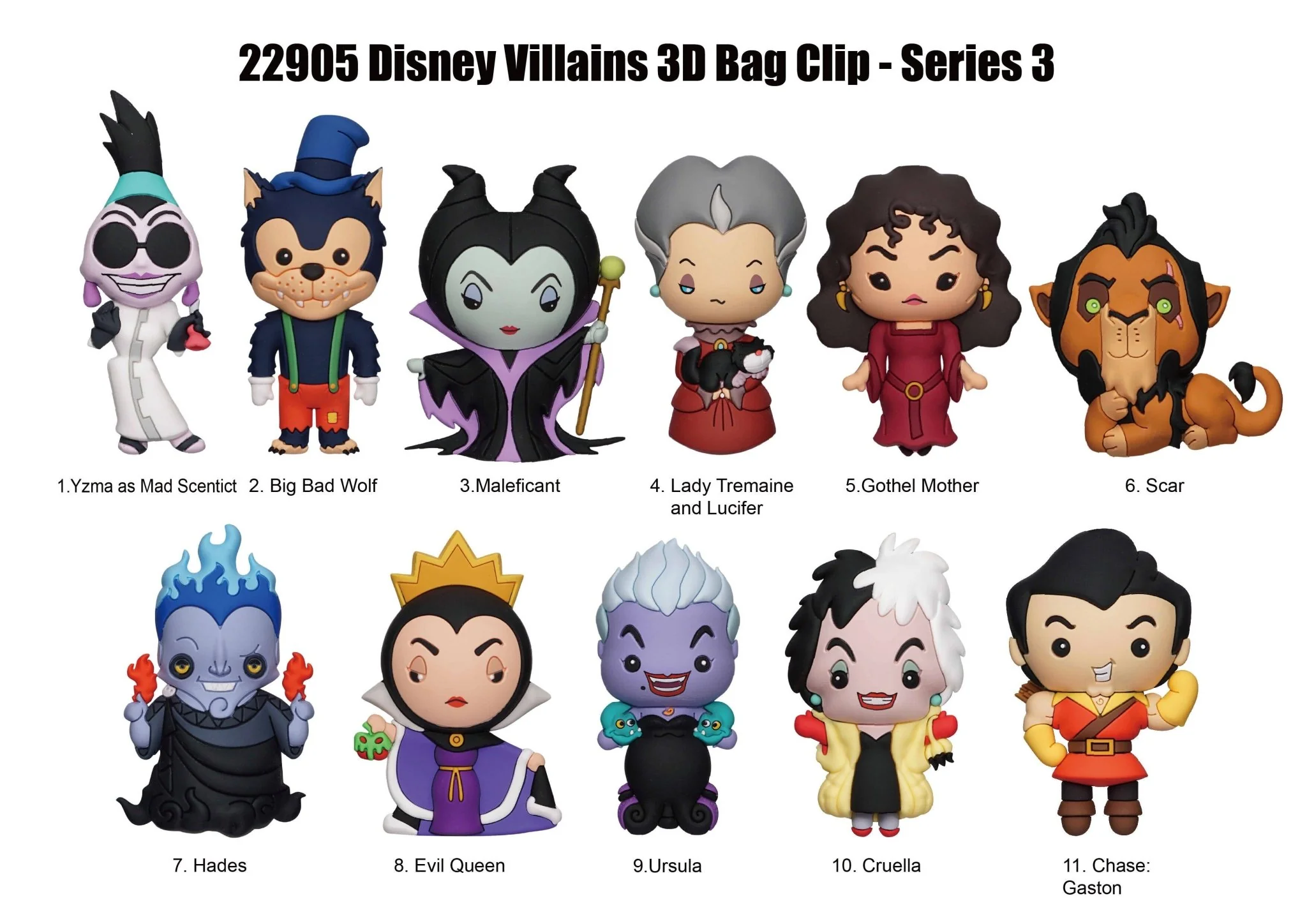 Disney Villains Series 3 Blind Bag Mystery Bag Clip - Image 4