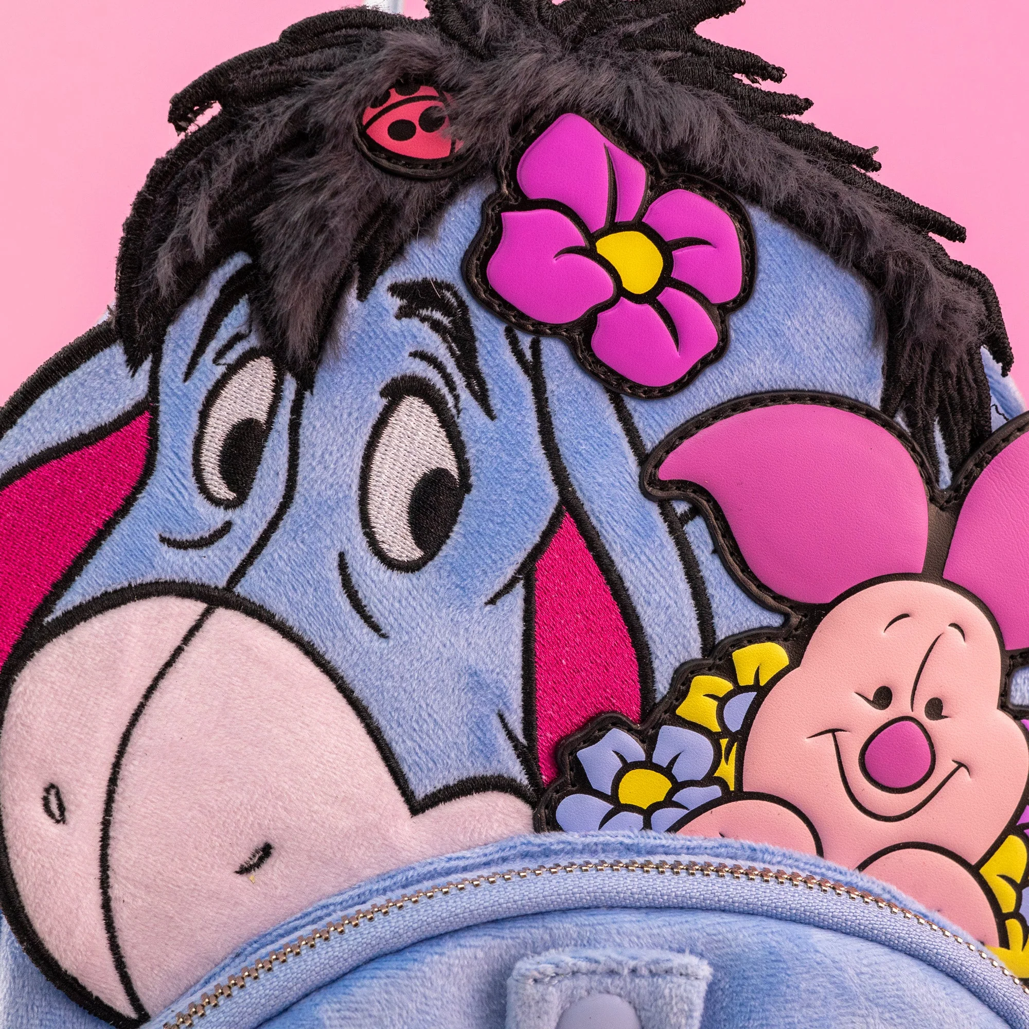 Loungefly x Disney Winnie the Pooh Eeyore & Piglet Plush Mini Backpack - Image 2