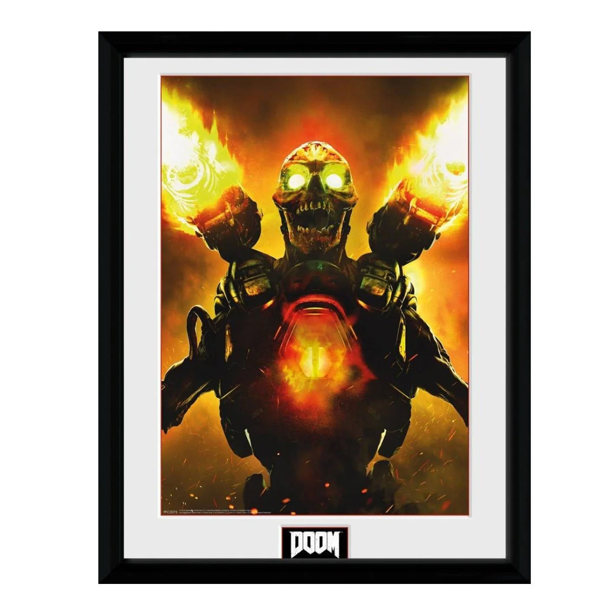 Doom Key Artwork Framed Print