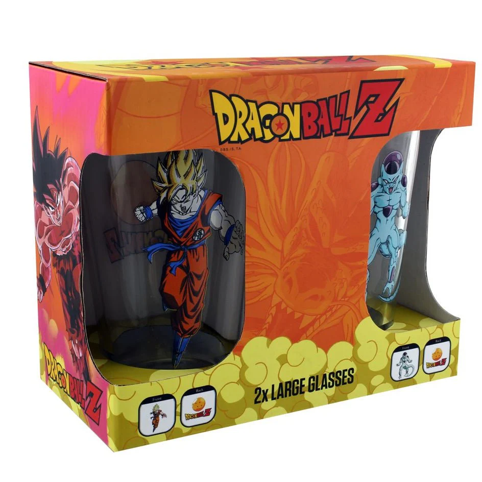 Dragon Ball Z Goku Vs Frieza Glasses Set - Image 2