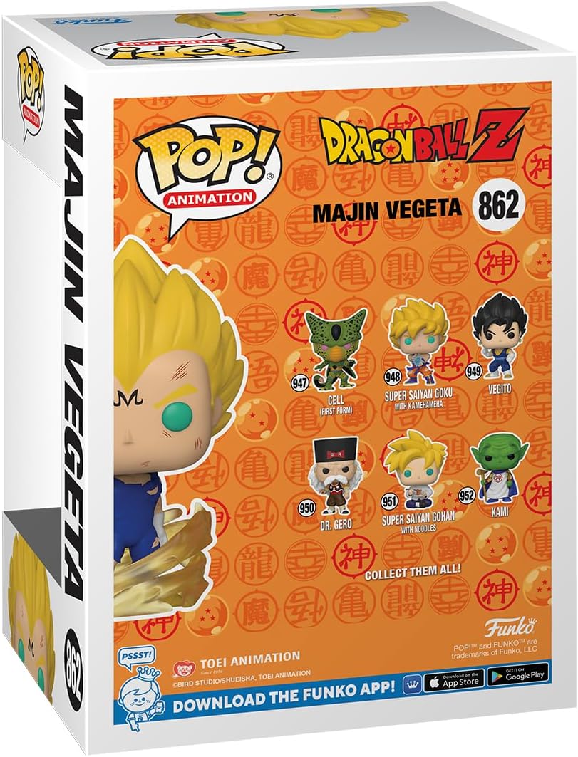 Dragon Ball Z Majin Vegeta (Glow in the Dark) Pop! Vinyl and Tee Set - Image 5
