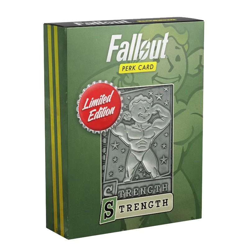 Fallout Limited Edition Metal Perk Card # 1 - Strength - Image 2