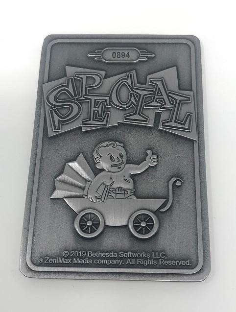 Fallout Limited Edition Metal Perk Card # 1 - Strength - Image 3