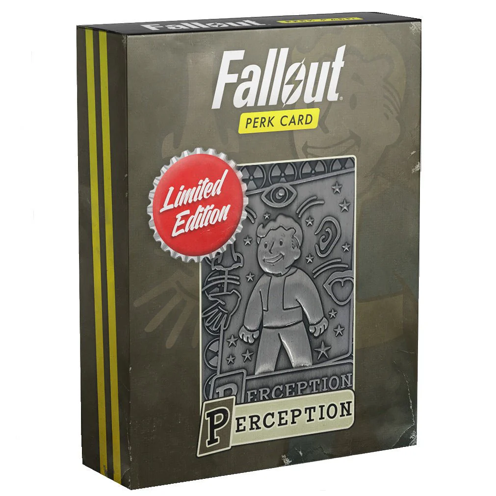 Fallout Limited Edition Metal Perk Card # 2 - Perception