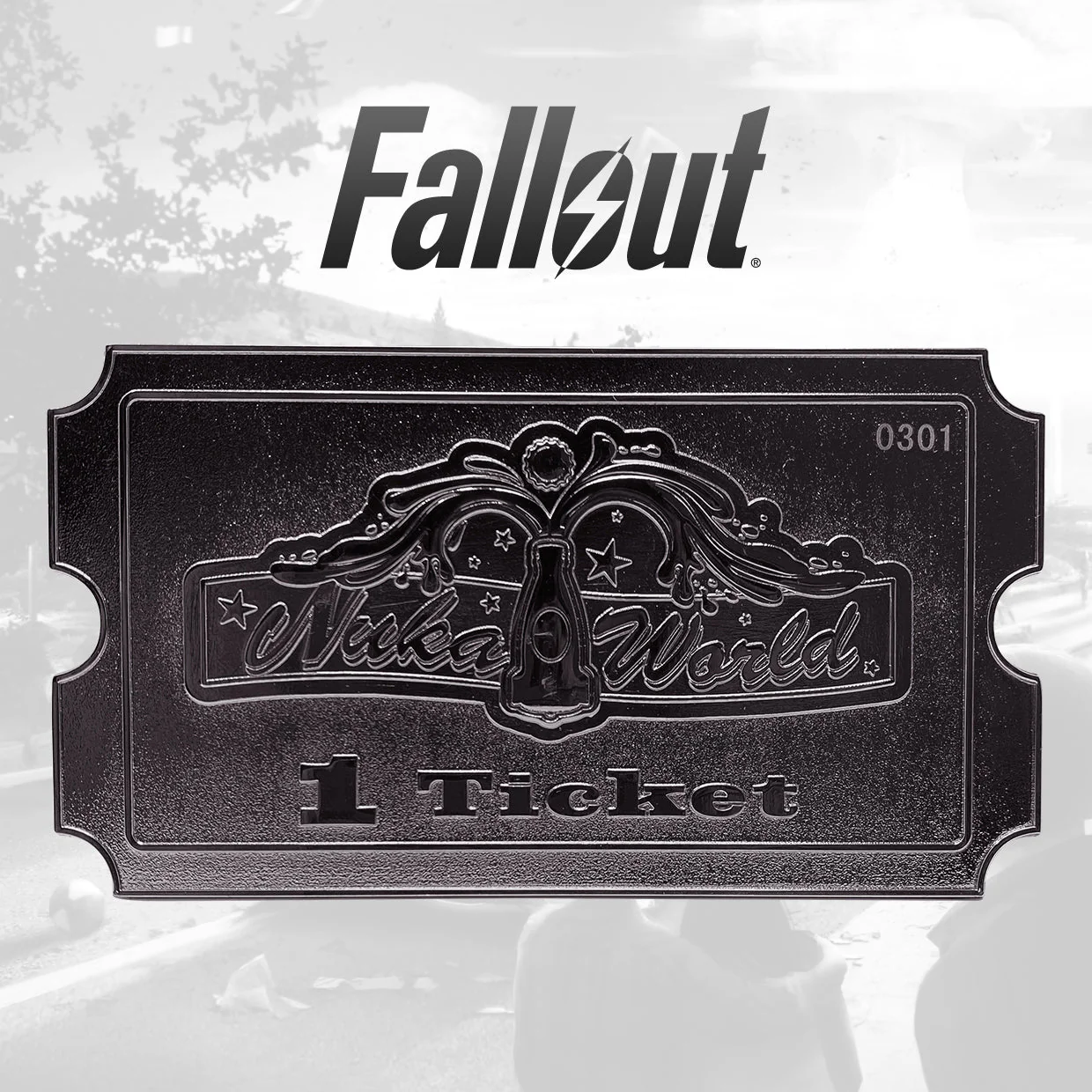 Fallout Nuka World Silver Plated Ticket - Image 2