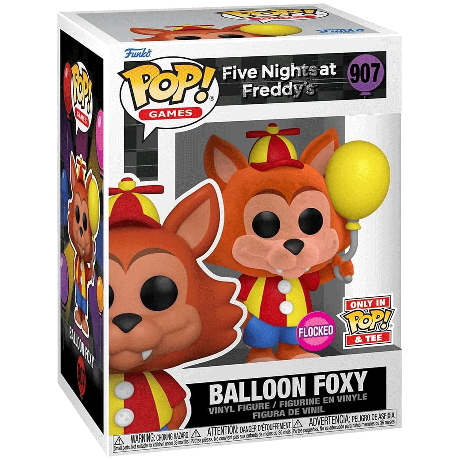 FNAF Balloon Foxy Pop! Vinyl and Tee Set - Image 4