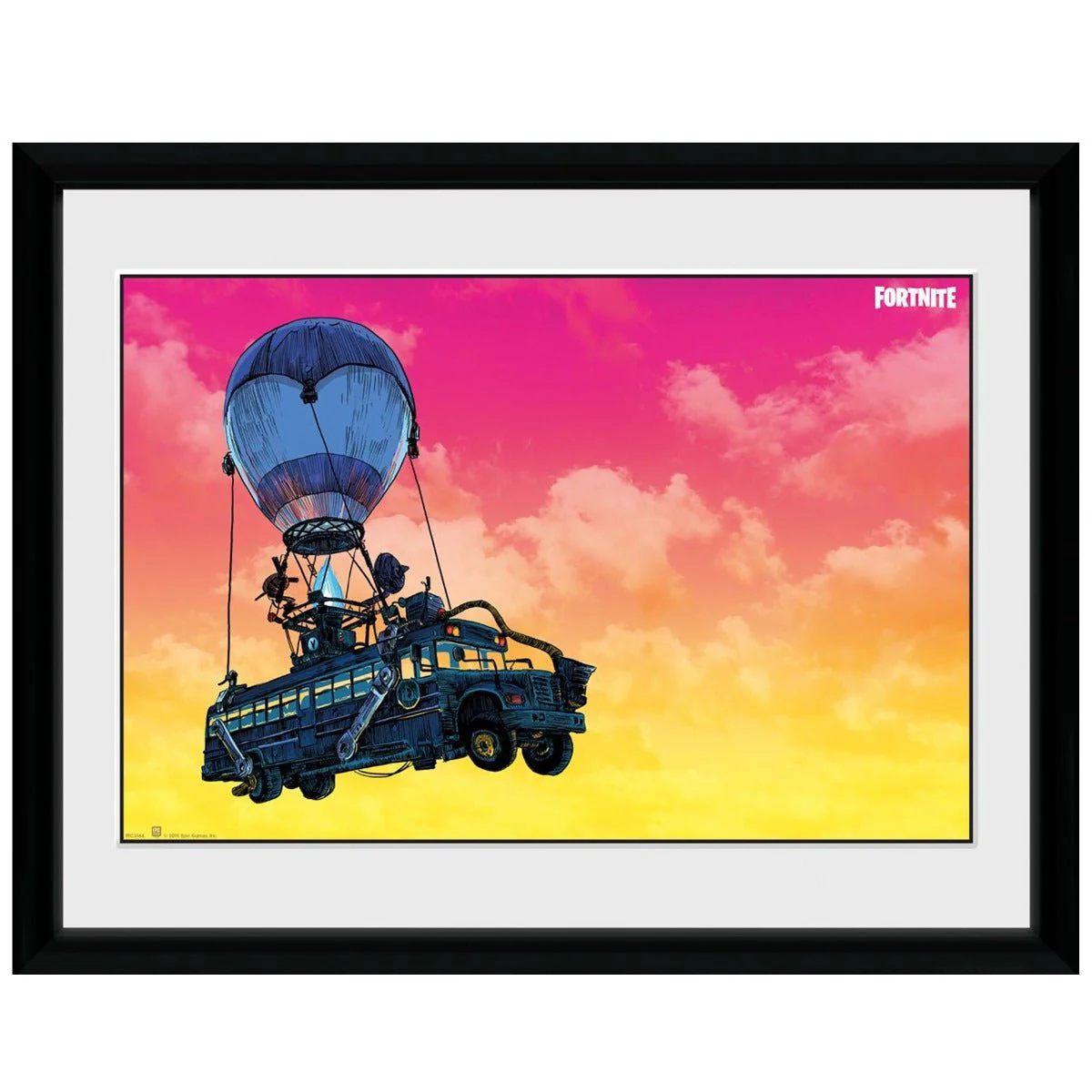Fortnite Battle Bus Framed Print