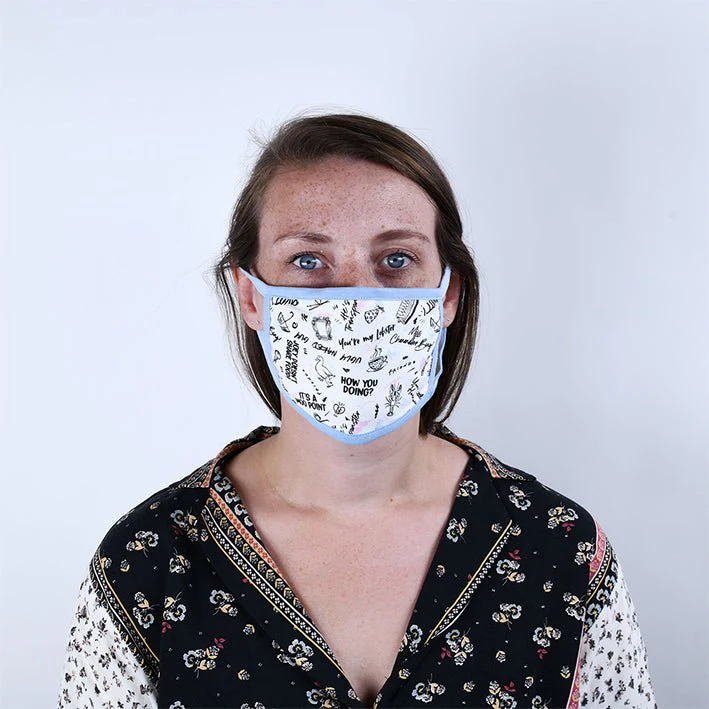 Friends Quotes Face Mask 2 Pack - Image 2