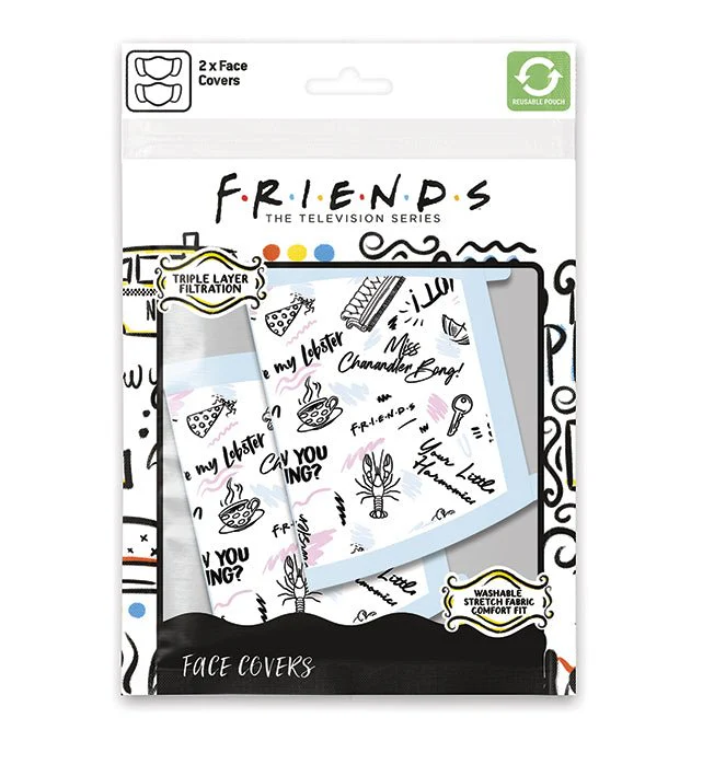 Friends Quotes Face Mask 2 Pack - Image 4
