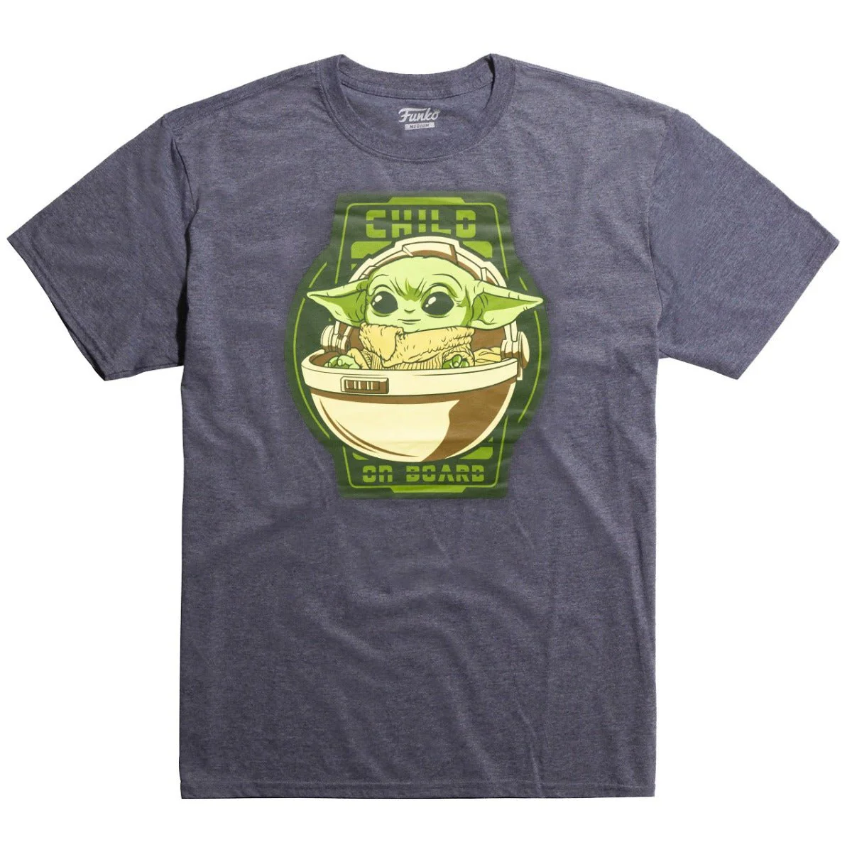Funko Pop! Star Wars The Mandalorian "Child on Board" Baby Yoda T-Shirt - Image 5