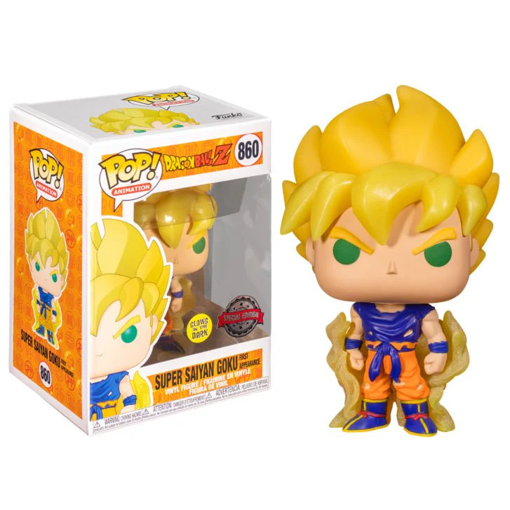 Dragon Ball Z Funko Pop! Vinyl Glow in The Dark Super Saiyan Goku (First Appearance) - Image 2