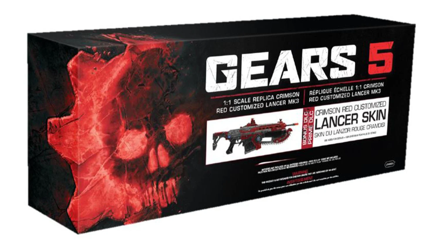 Gears 5 Crimson Red Customized Lancer Mk3 Replica - Image 7