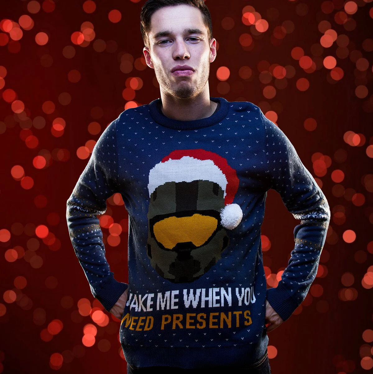 Halo Master Chief Knitted Christmas Jumper - Image 2