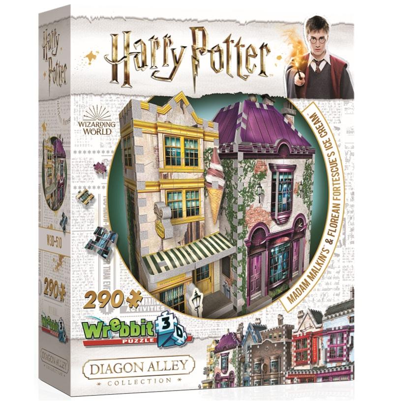 Harry Potter Diagon Alley Collection Madam Malkins & Florean Fortescues 3D Puzzle - Image 2