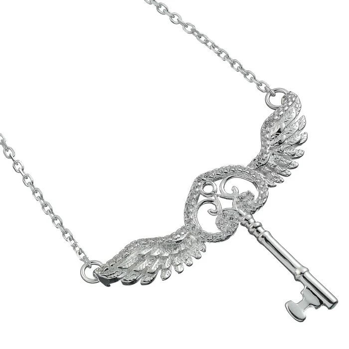 Harry Potter Flying Key with Swarovski Crystals Necklace