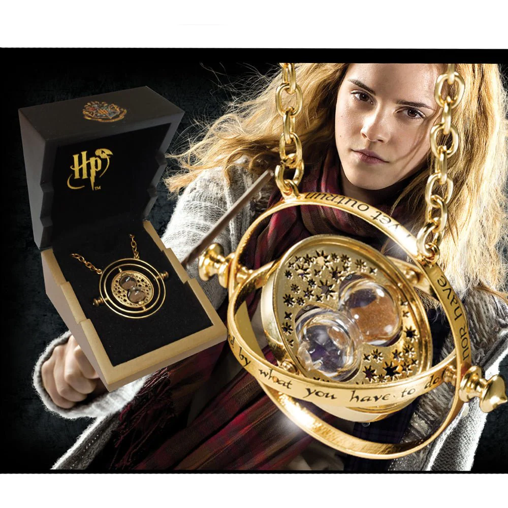 Harry Potter Gold Plated Sterling Silver Time Tuner Necklace