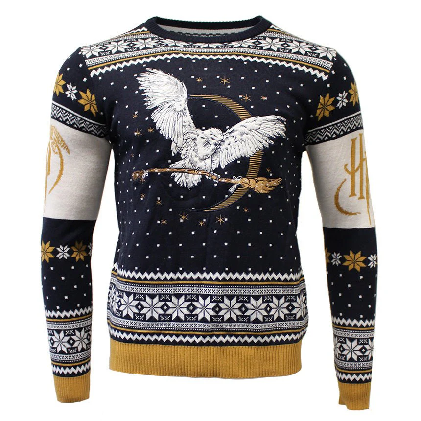 Harry Potter Hedwig Knitted Christmas Jumper / Sweater - Image 5