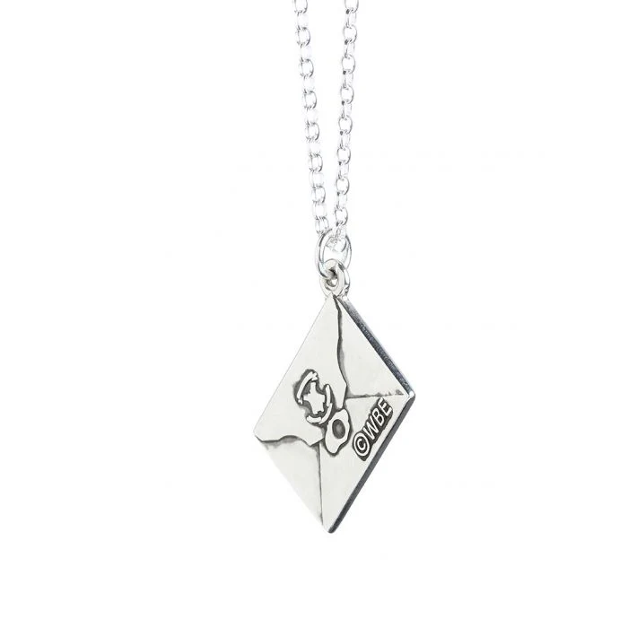Harry Potter Hogwarts Acceptance Letter Sterling Silver Charm Necklace