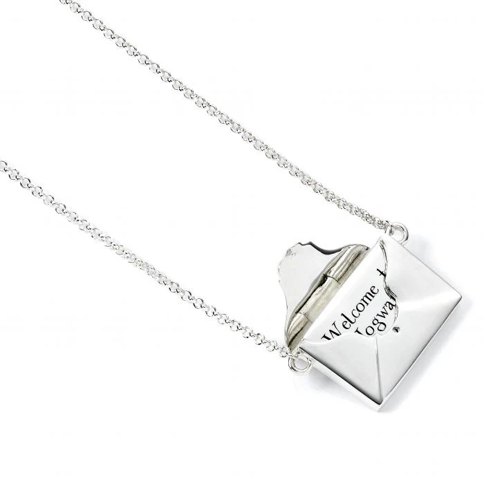 Harry Potter Hogwarts Opening Envelope Acceptance Letter Sterling Silver Necklace - Image 3