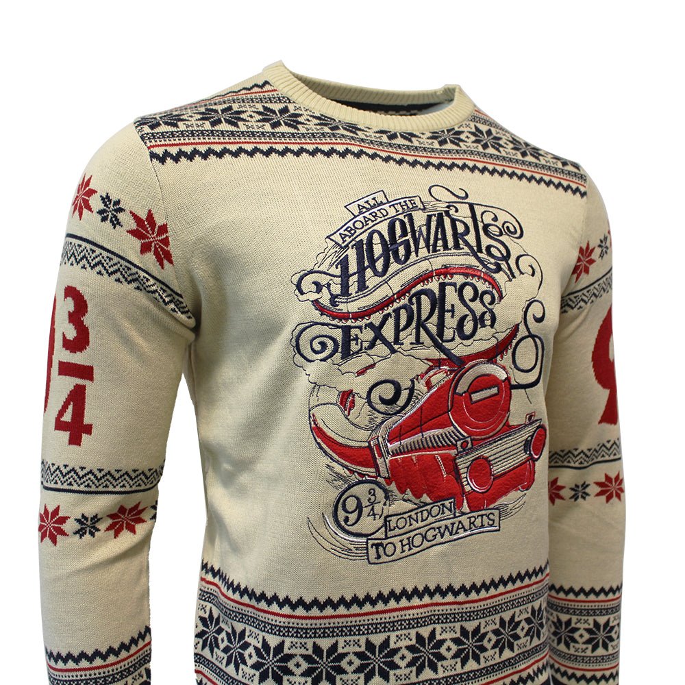 Harry Potter Hogwarts Express Knitted Christmas Jumper / Sweater - Image 2