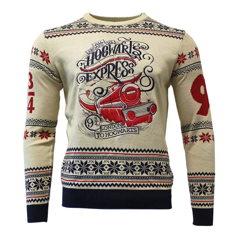 Harry Potter Hogwarts Express Knitted Christmas Jumper / Sweater - Image 7
