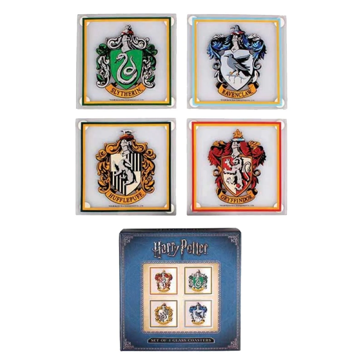 Harry Potter Houses Set of 4 Glass Coasters - Image 2