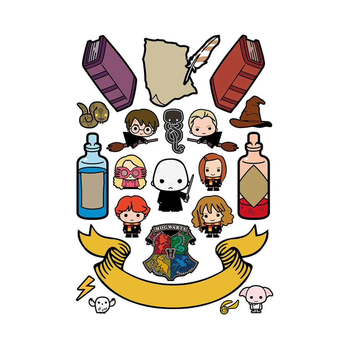 Harry Potter Kawaii Magnet Set