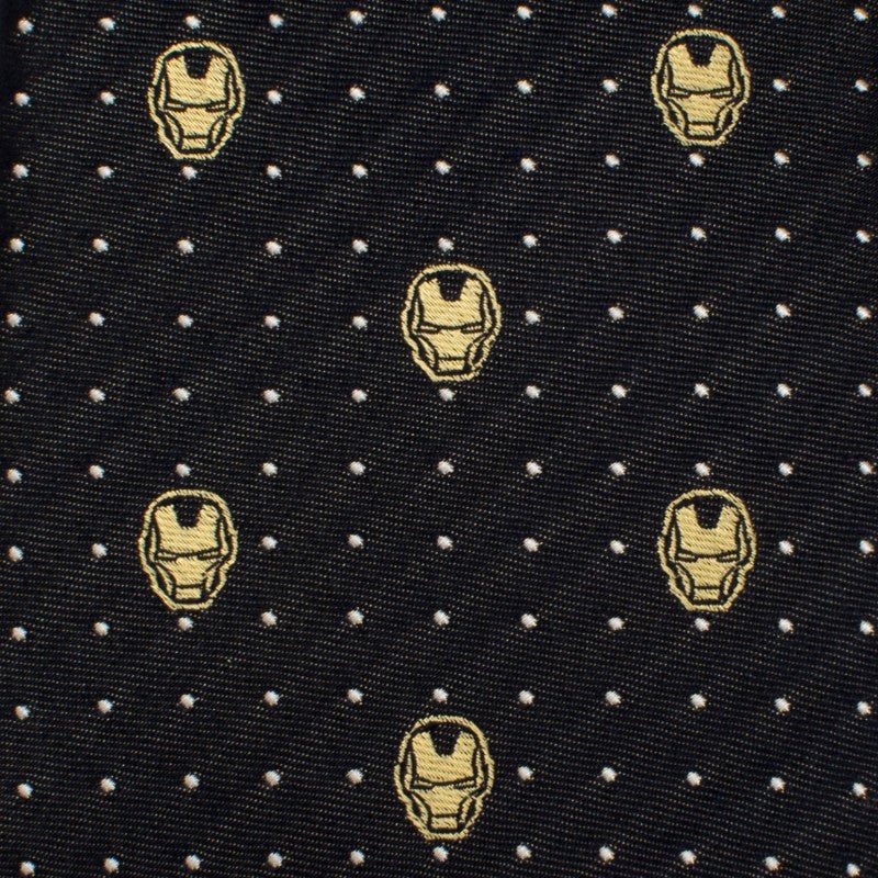 Iron Man Dot Print Silk Tie - Image 4