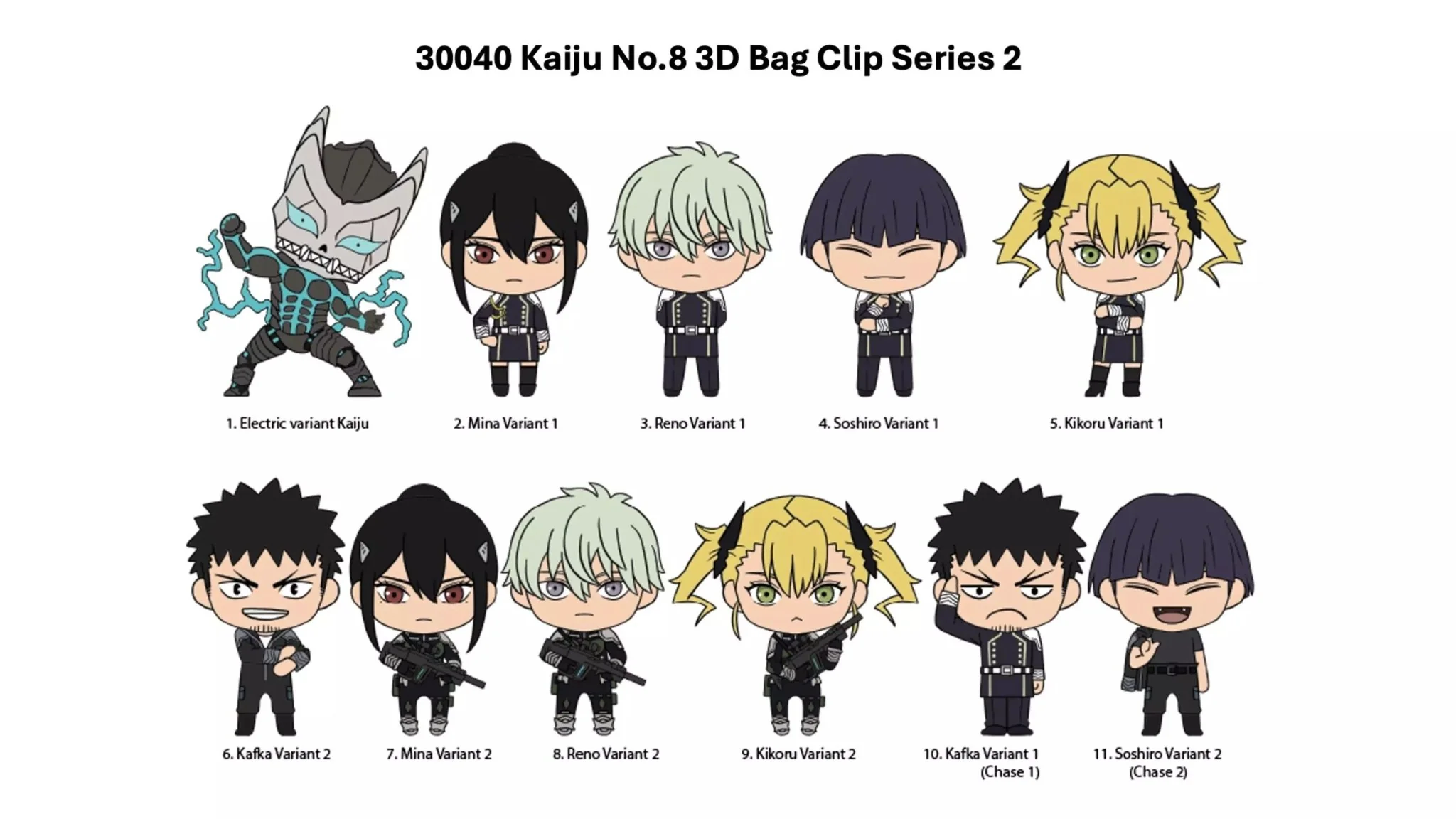 Kaiju No. 8 Series 2 Blind Bag Mystery Bag Clip - Image 3