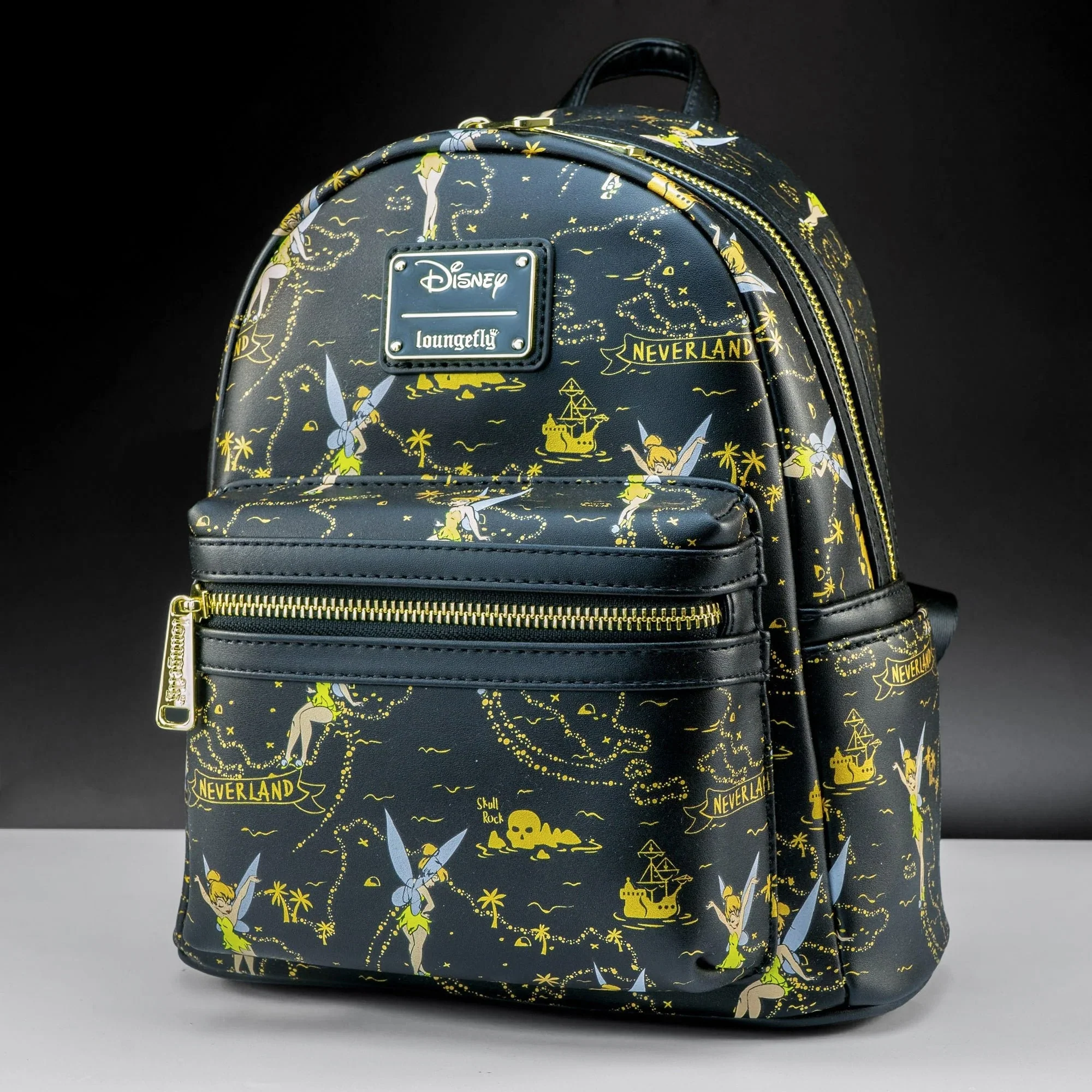 Loungefly x Disney Tinker Bell Neverland Treasure Map AOP Mini Backpack