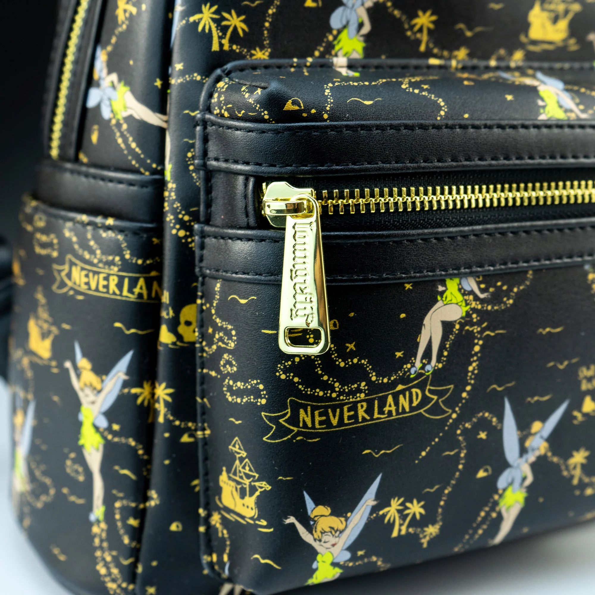 Loungefly x Disney Tinker Bell Neverland Treasure Map AOP Mini Backpack - Image 3