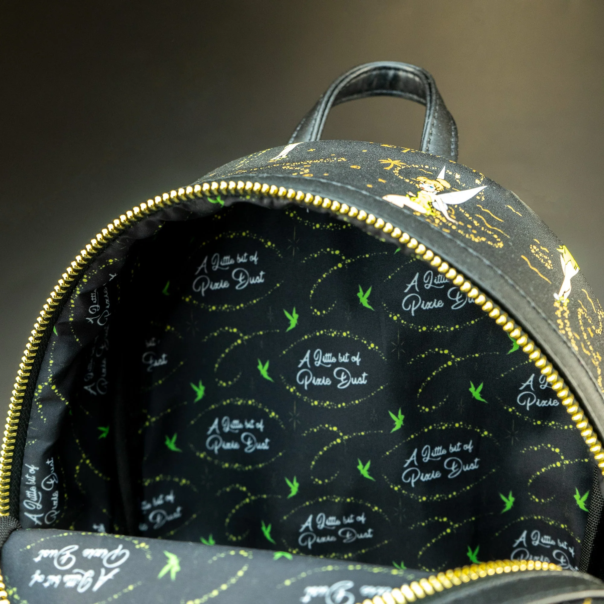 Loungefly x Disney Tinker Bell Neverland Treasure Map AOP Mini Backpack - Image 4