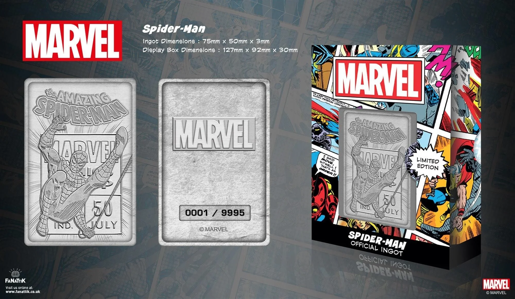 Marvel Spider-Man Limited Edition Ingot - Image 3