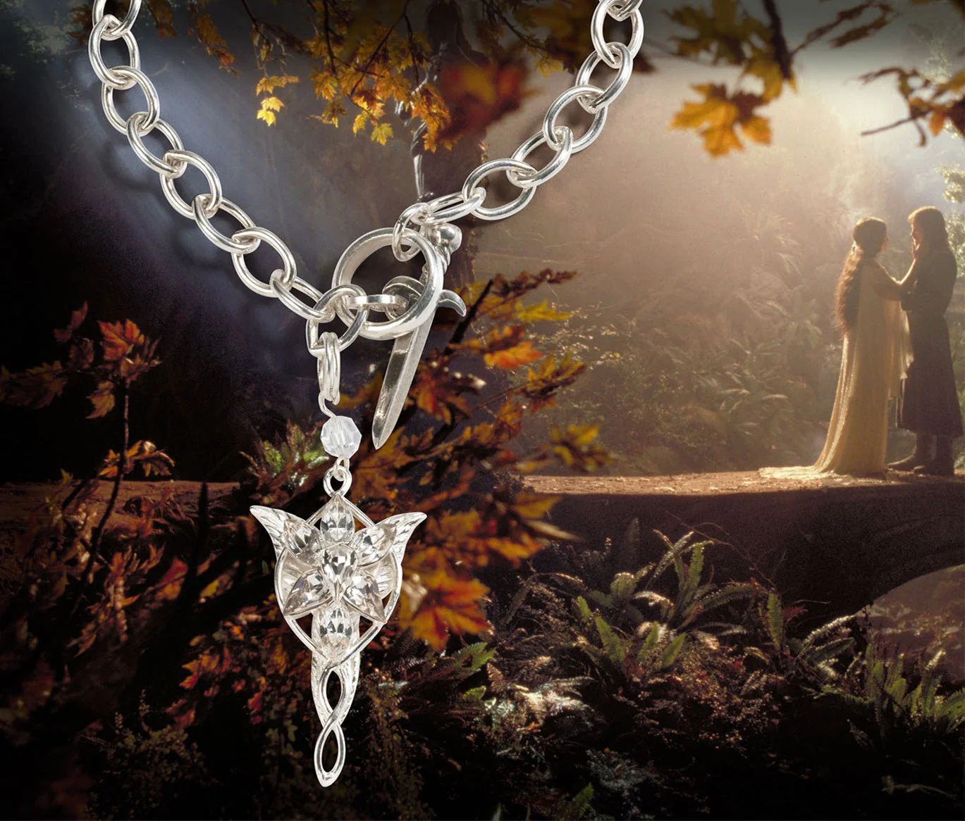 Lord of the Rings Sterling Silver Arwen Evenstar Bracelet - Image 2